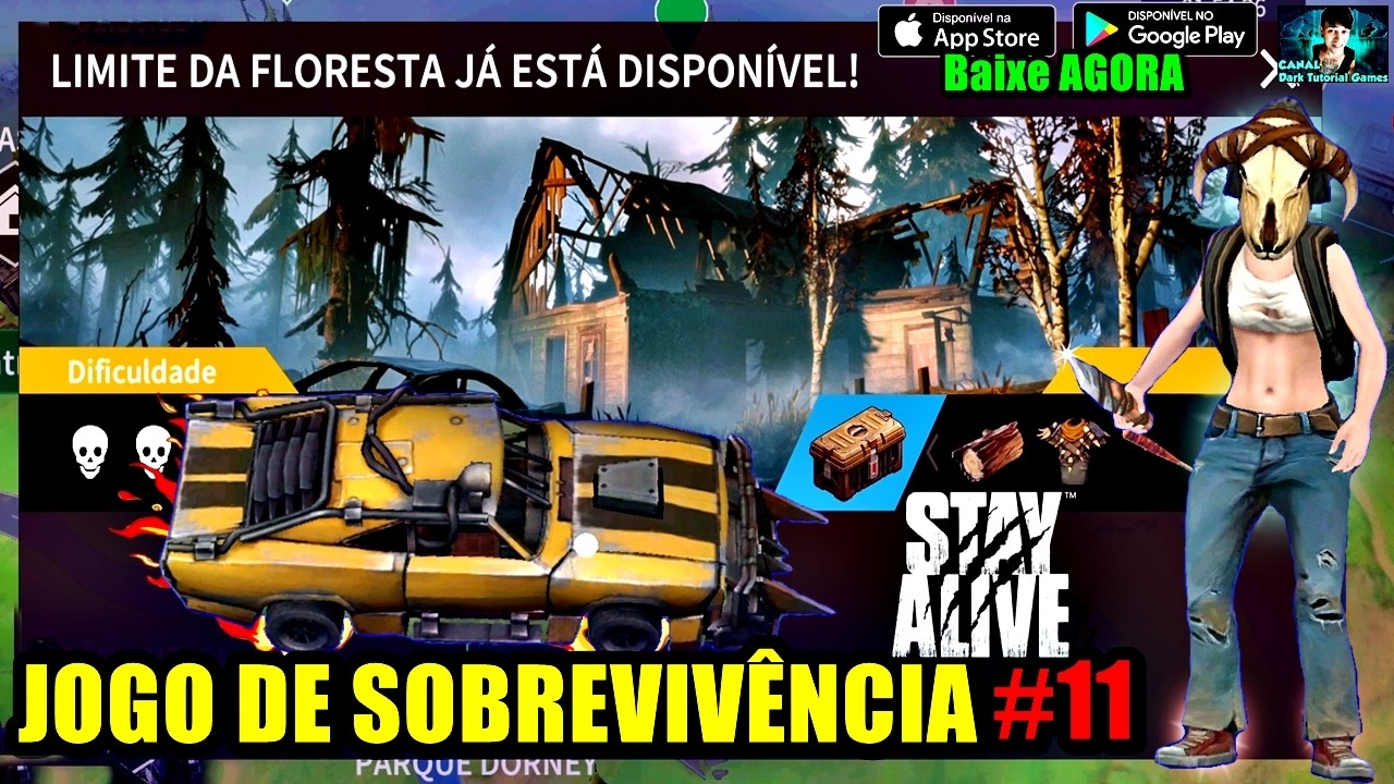●Stay Alive: Zombie Survival — PRIMEIRO MAPA USANDO O CARRO! O LIMITE DA FLORESTA 👁 Gameplay #11