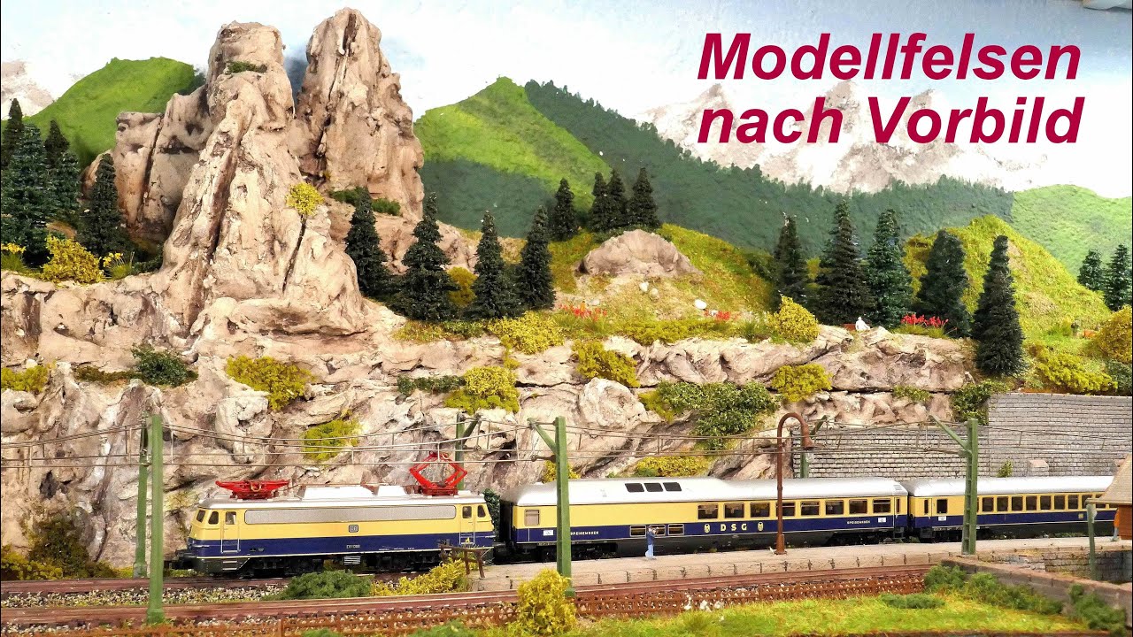 Vorbildgerechte Felsgestaltung und -färbung, Grundlagen, Spachteln und Färben, Modellbahn, Felsen