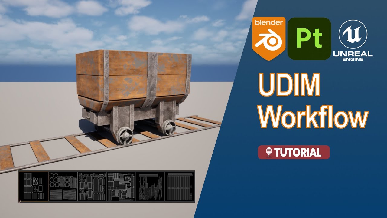 Учебное пособие: рабочий процесс UDIM из Blender в Substance Painter, затем в Blender и Unreal En...