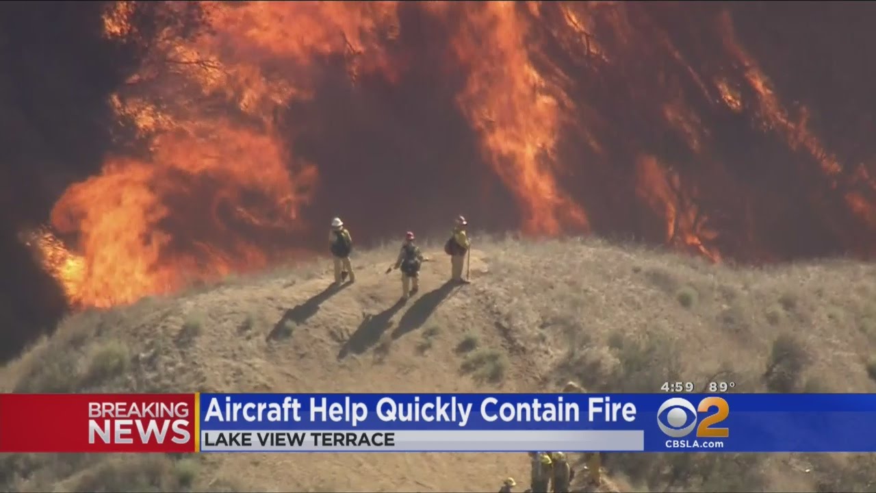 Crews Gain Upper Hand On Brush Fire In Lake View Terrace Area