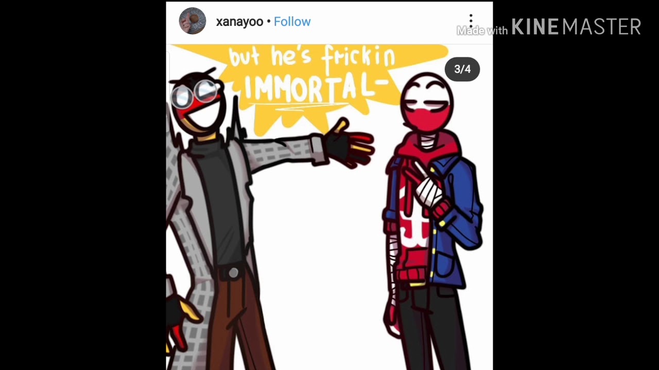 Countryhumans OTP special comic dub ft. AHE3 ( Waring gerpol )