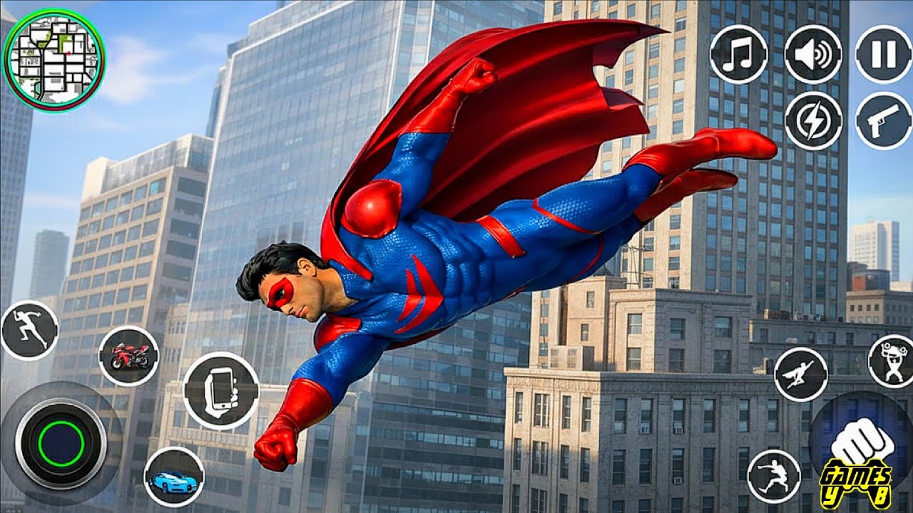 Superhero Man City Rescue Simulator - Android Gameplay