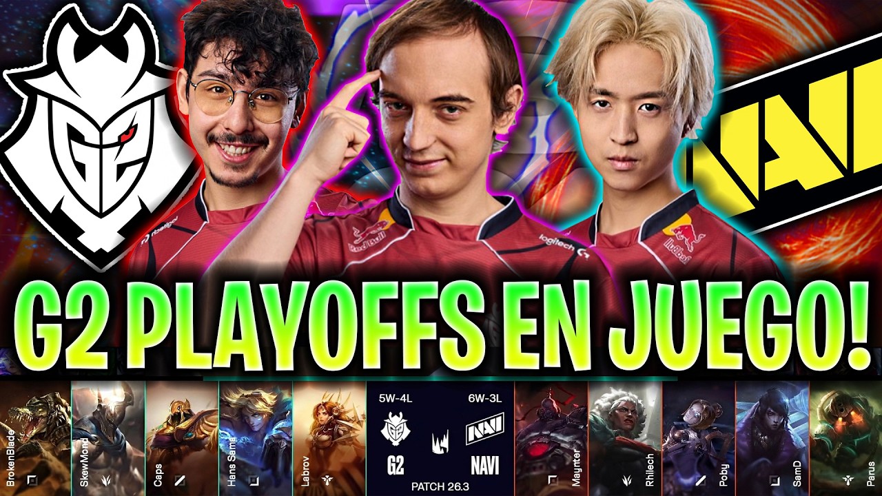 G2 SE JUEGA LOS PLAYOFFS! 😱ESTÁN EN CRISIS?🔥 - G2 vs NAVI LEC VERSUS 2026 ESPAÑOL IBAI COSTREAM