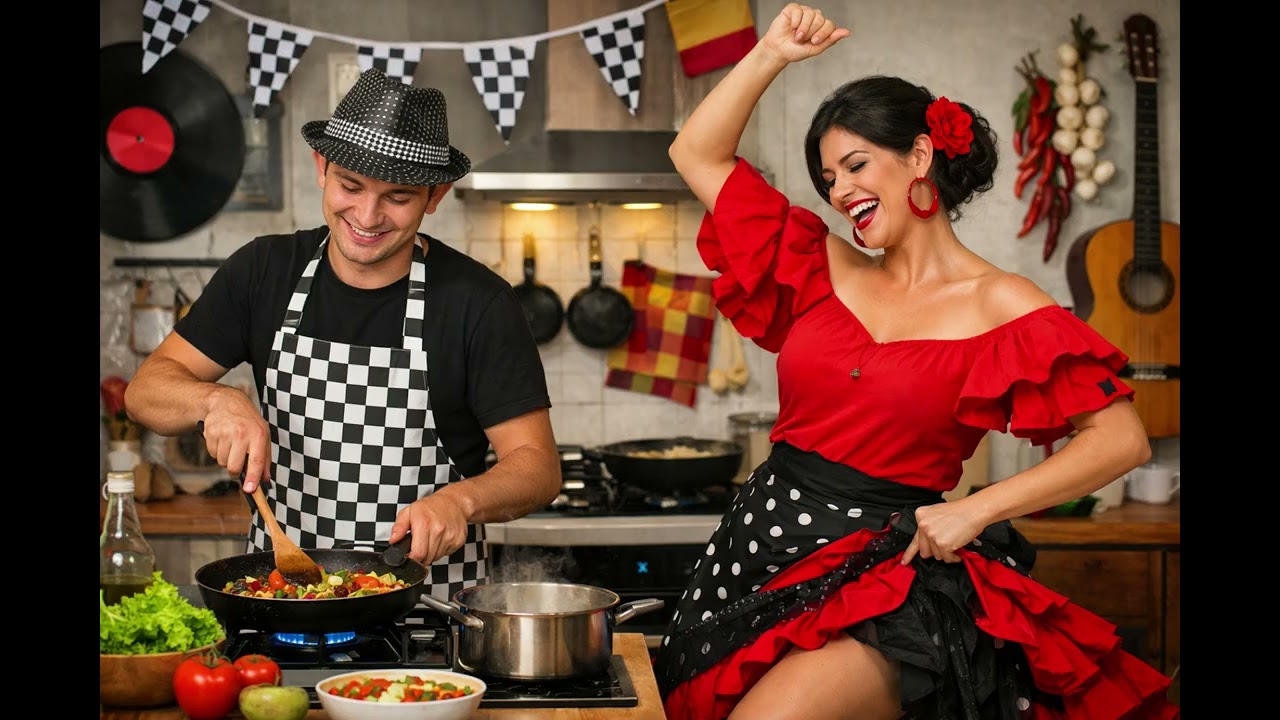 Musica para cocinar o bailar , mix de flamenco - ska