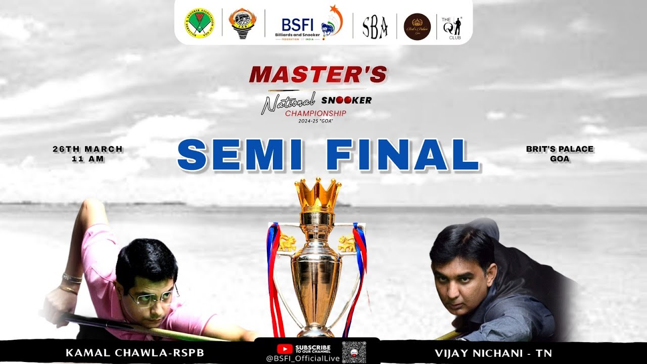 VIJAY NICHANI v/s KAMAL CHAWLA MASTER'S NATIONALSNOOKER CHAMPIONSHIP 2025