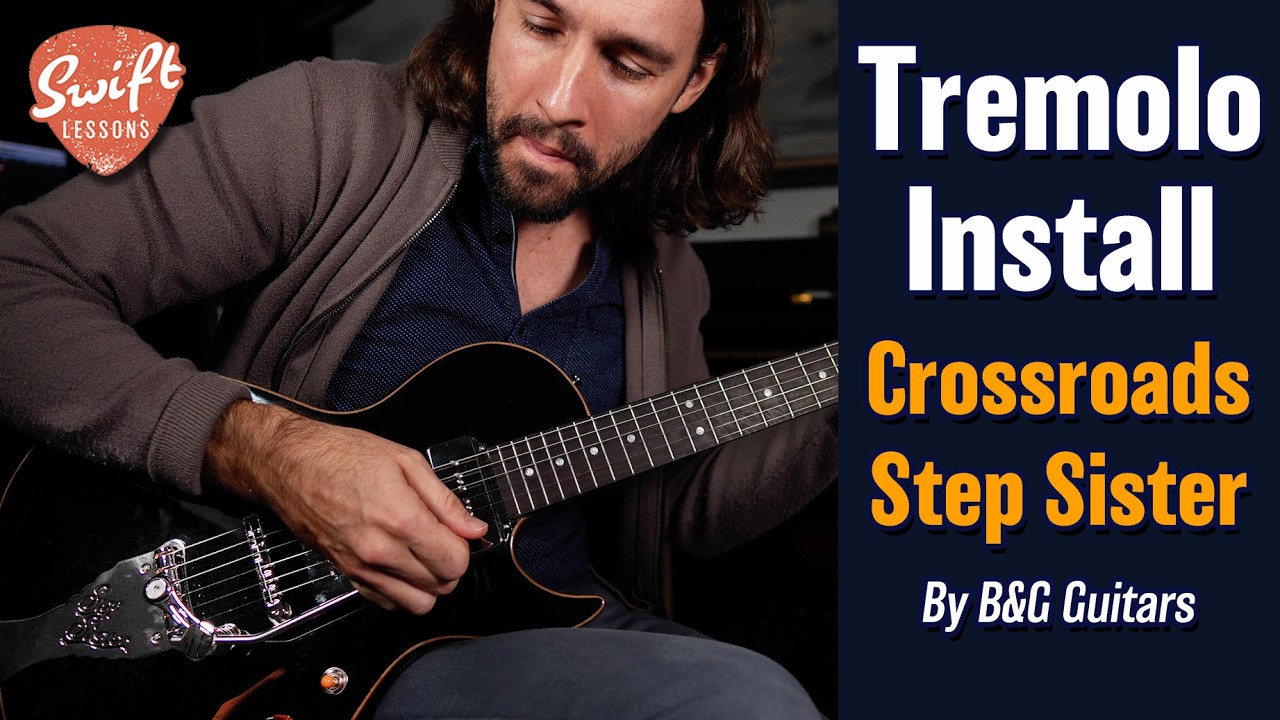 B&G Crossroads Step Sister Electric Guitar - Tremolo Install + Demo
