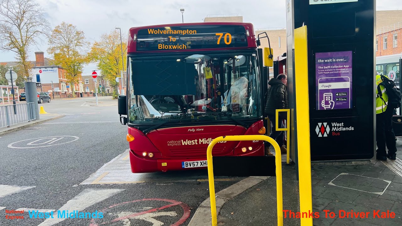 Bus Route 70 Bloxwich To Walsall Bus Station   4K