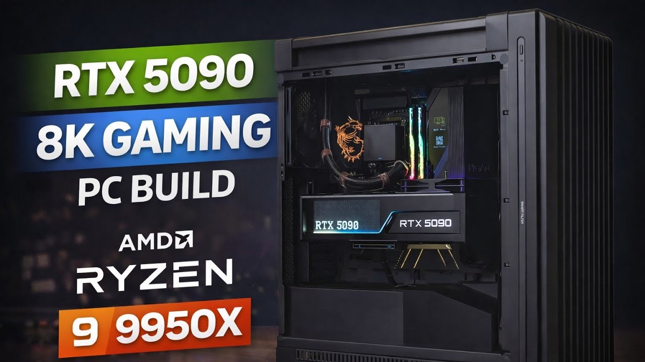 Ultimate 8K Gaming PC Build 2025! | Ryzen 9 9950X3D + RTX 5090 MASTER in ProArt PA602