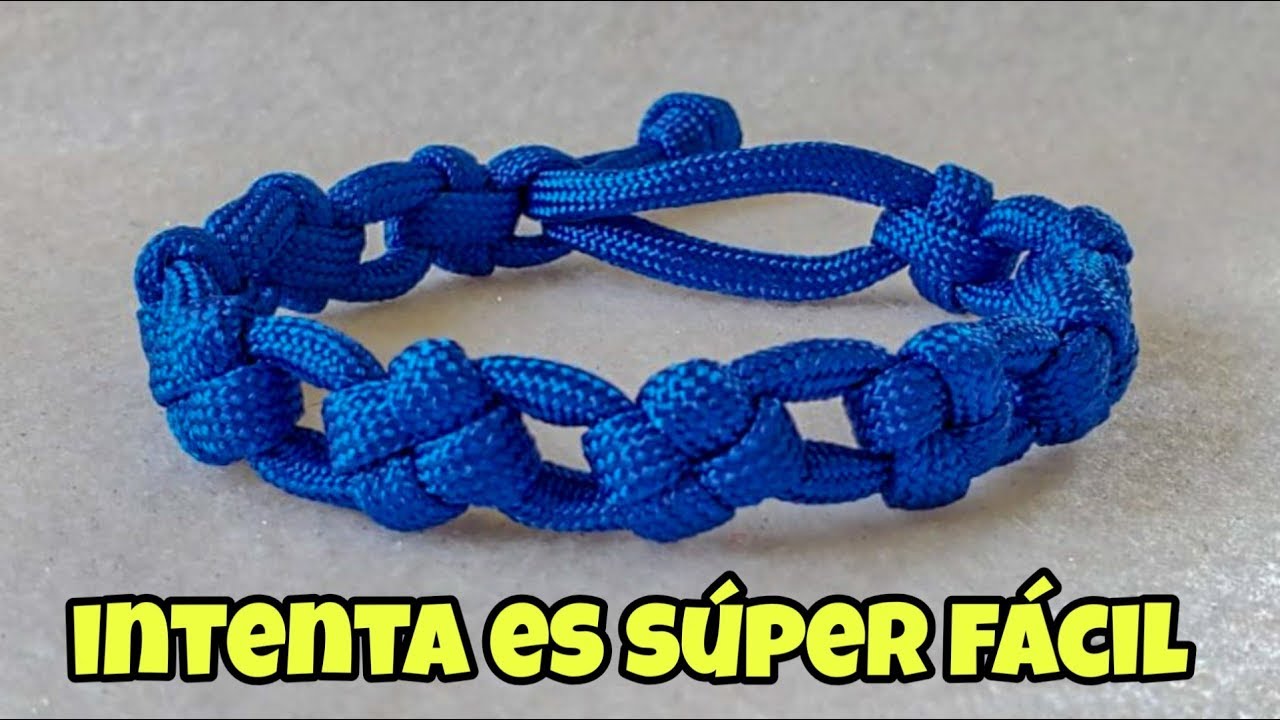COMO HACER ESTA HERMOSA PULSERA DE HILO PARACORD / TUTORIAL MACRAME