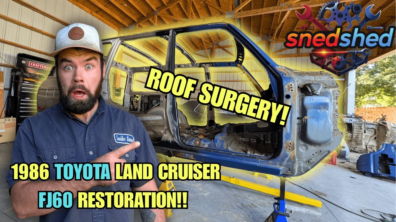 Ремонт крыши! Реставрация Toyota Land Cruiser FJ60 1986 года, часть 17!