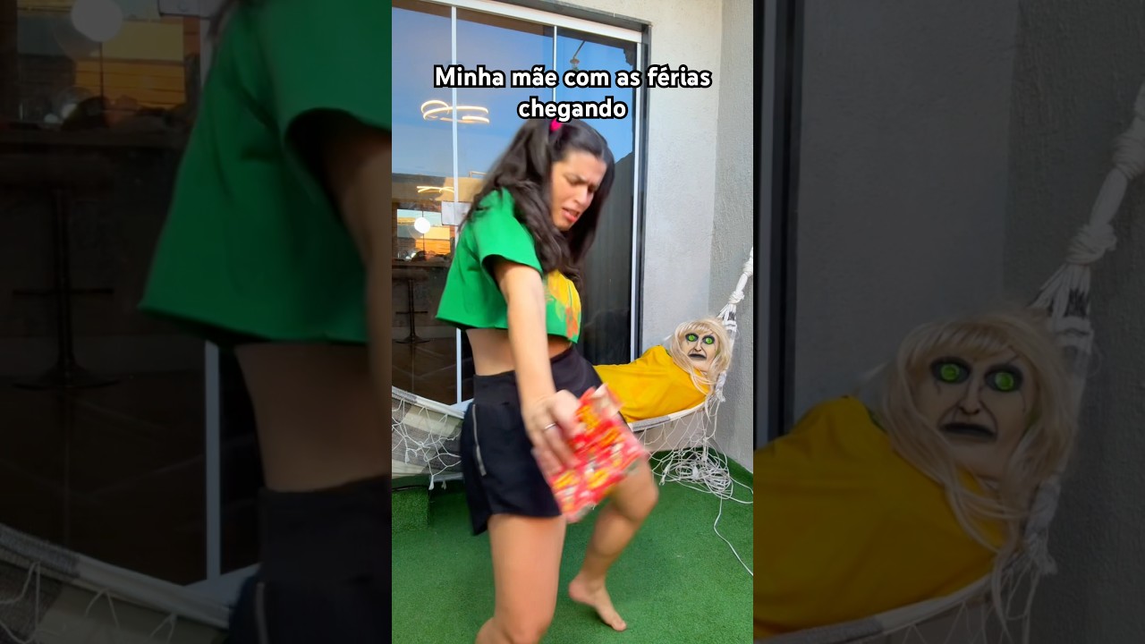 Minha m&atilde;e com as f&eacute;rias chegando #crian&ccedil;as #trending #fyp #viralvideo #infantil