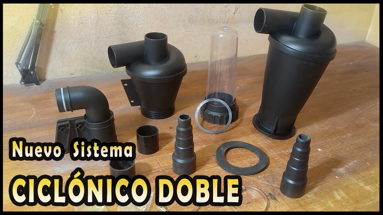 ¡Aspiradora indestructible! Sistema ciclónico doble para un taller sin polvo