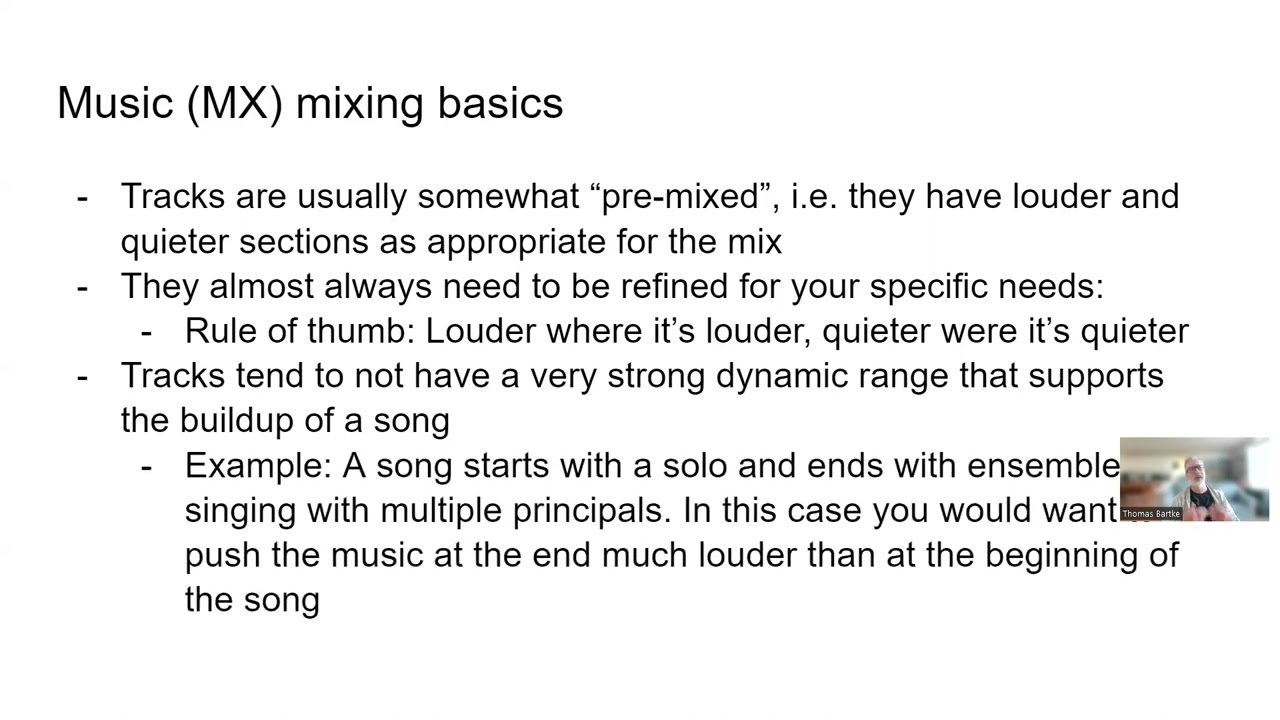 Sound Mixing for Musical Theatre