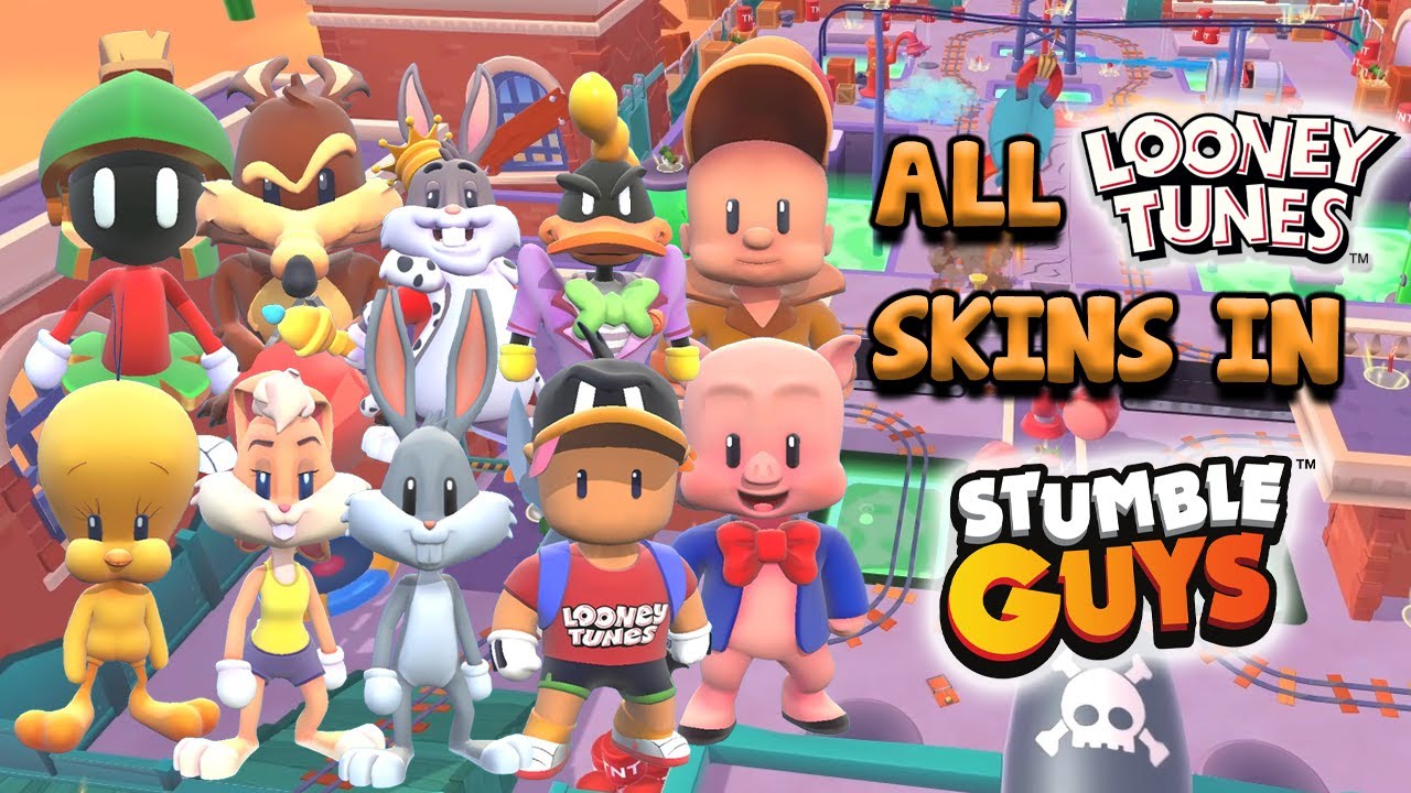 Stumble Guys - Gameplay of All Looney Tunes Skins (Part 1)