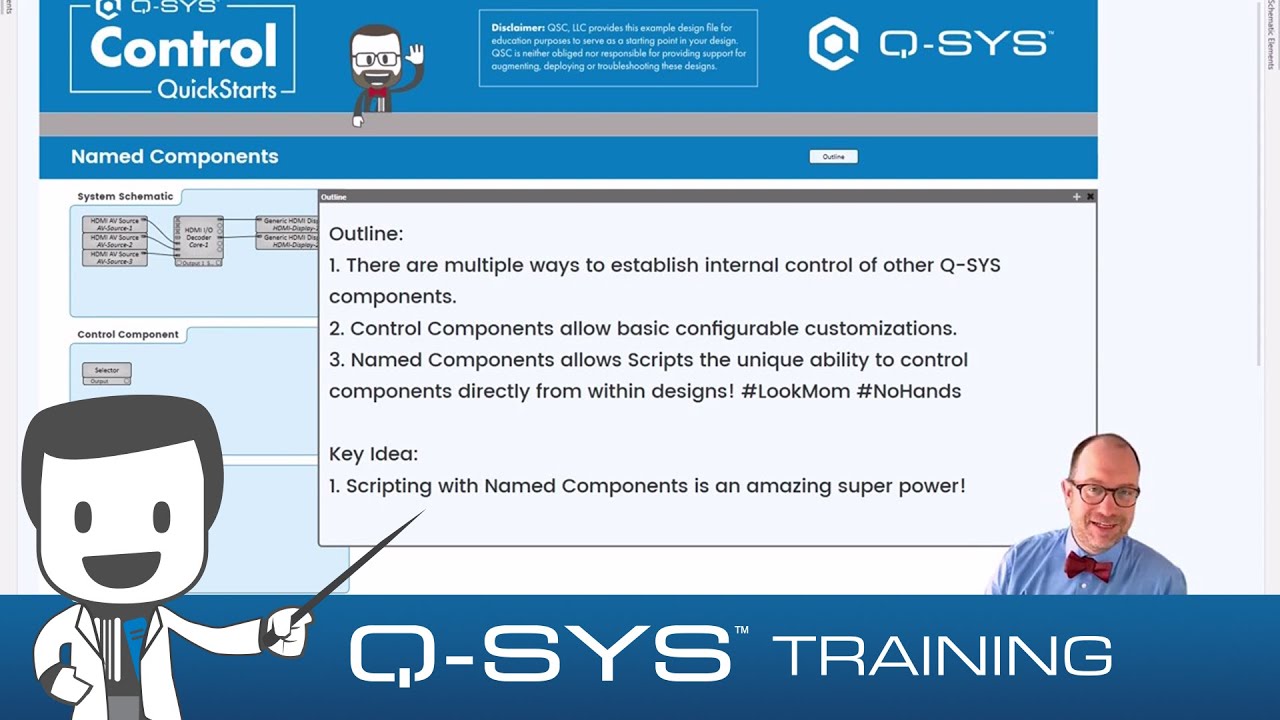 Q-SYS Control QuickStarts: Named Components
