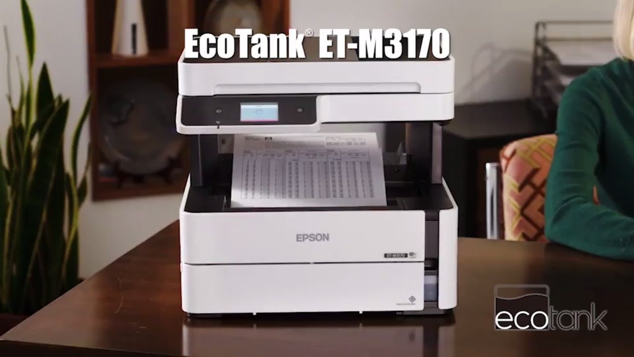 EcoTank Monochrome ET-M3170 All-in-One Printer | Take the Tour