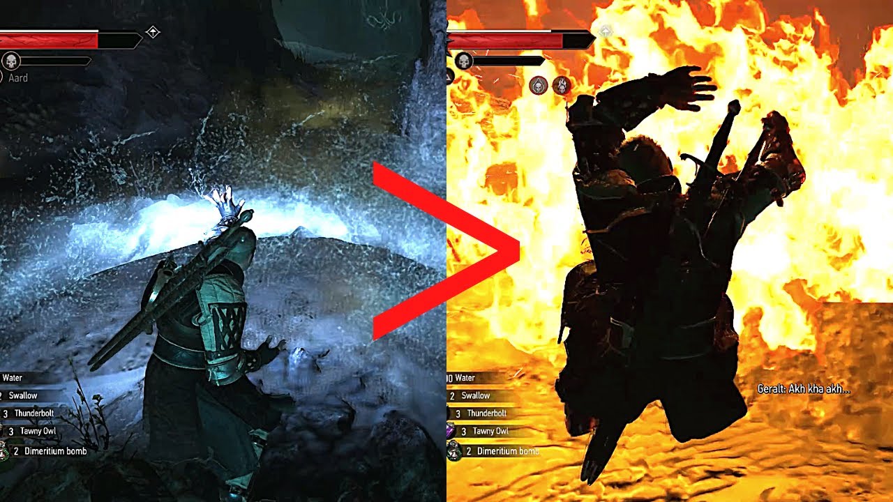You can use Aard to clear toxic gas (it is relatively safer than using Igni) l The Witcher 3