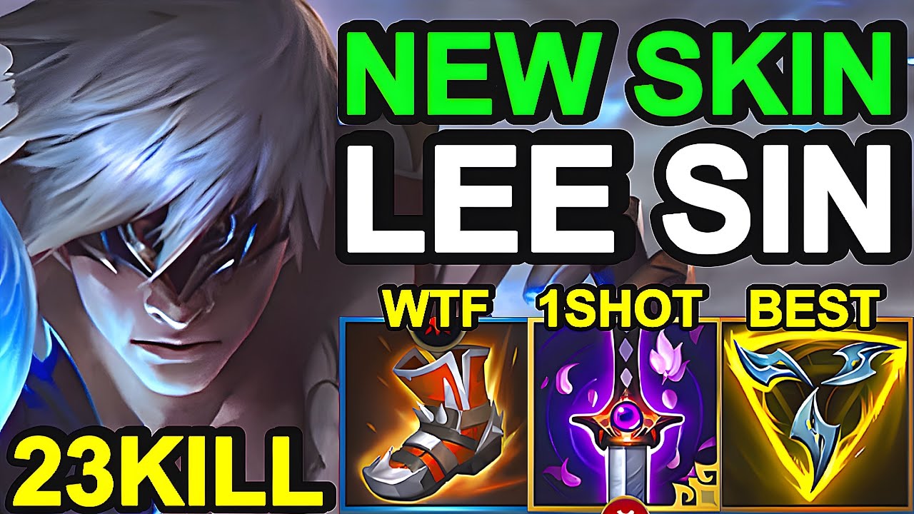 Wild Rift China Lee Sin Jungle - New Skin Broken OP Leesin Build Runes - Storm Dragon Lee Sin Skin