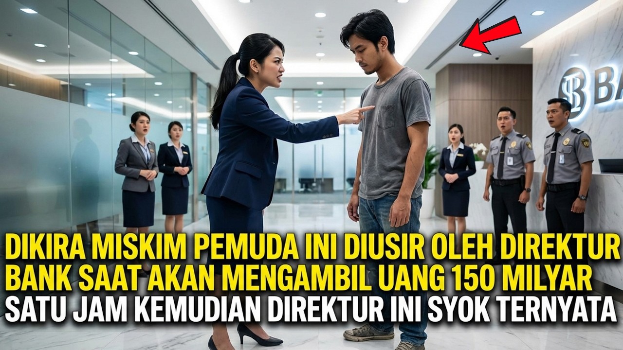 DIKIRA MISAKIN PEMUDA INI DIUSIR DAN DIHINA OLEH DIREKTUR BANK SAAT AKAN MENGAMBIL UANG