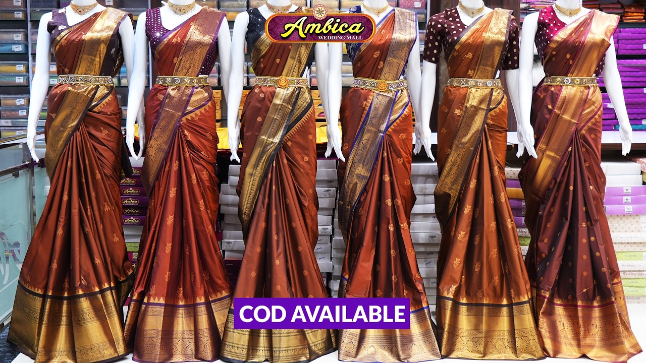 Vintage Collection Kanchivaram Pattu Sarees | COD + Free Shipping | Ambica Wedding Mall