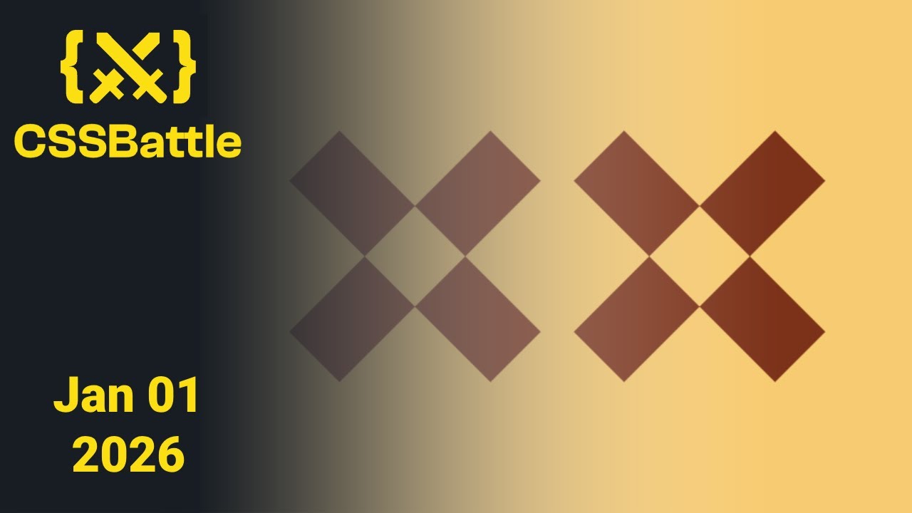 CSSBattle Daily Challenge January 01 2026