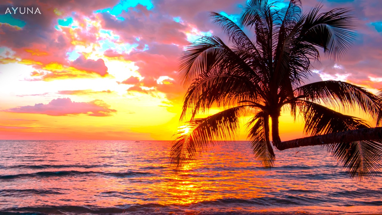 Musik zum entspannen - Strand Wellen Abendstimmung | Meeresrauschen Entspannungsmusik