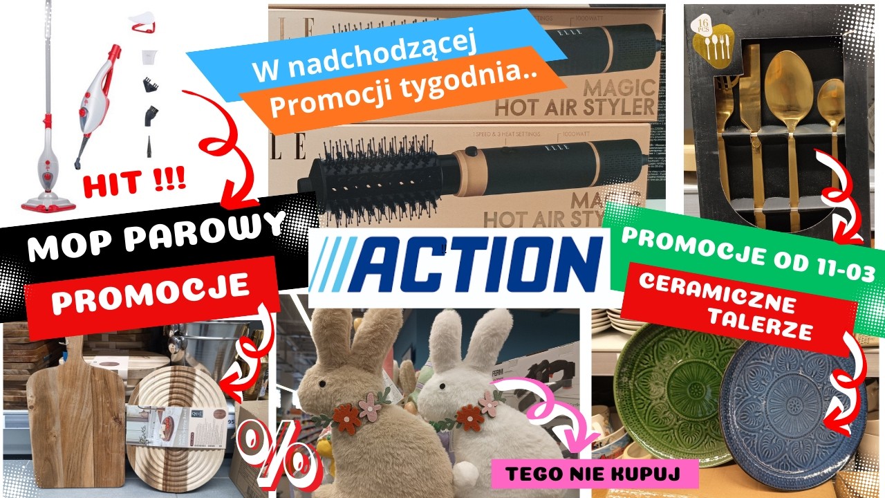 ACTION 😱 TO BĘDZIE W PROMOCJI OD 11 MARCA🌸MOP PAROWY🌷🌹🪻@promocjeaction ​