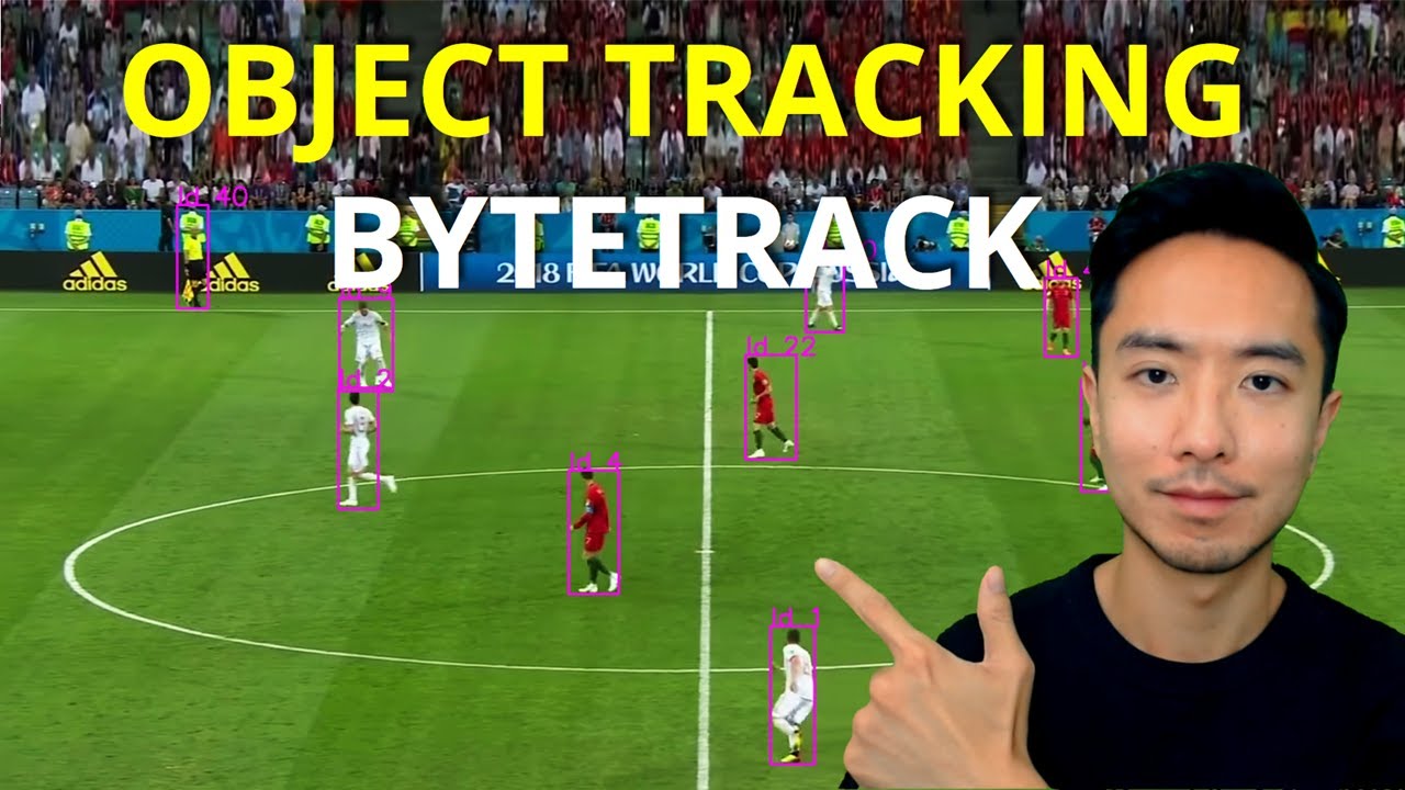 Отслеживание объектов YOLOv8 и ByteTrack (объяснение алгоритма отслеживания игроков и ByteTrack)