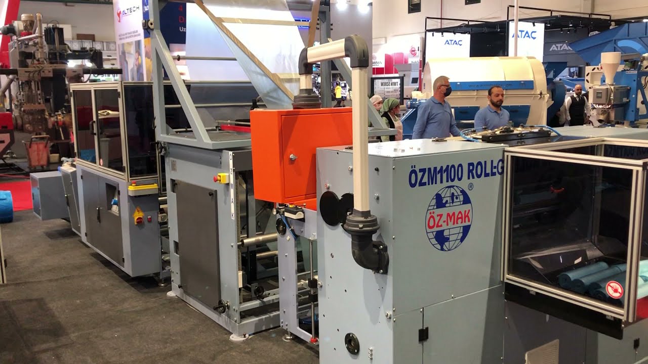 ÖZM 1100 ROLL-G PERFORELİ RULO ENDÜSTRİYEL ÇÖP TORBA MAKİNASI -  PERFORATED ROLL INDUSTRIAL MACHINE
