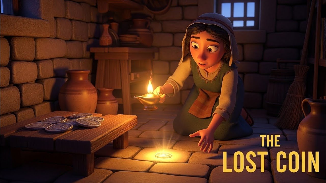 The Lost Coin Animated Bible Story #shortfeed #biblestories 
