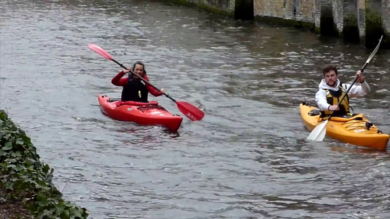 Kayak tour on the canals of Bruges 2017