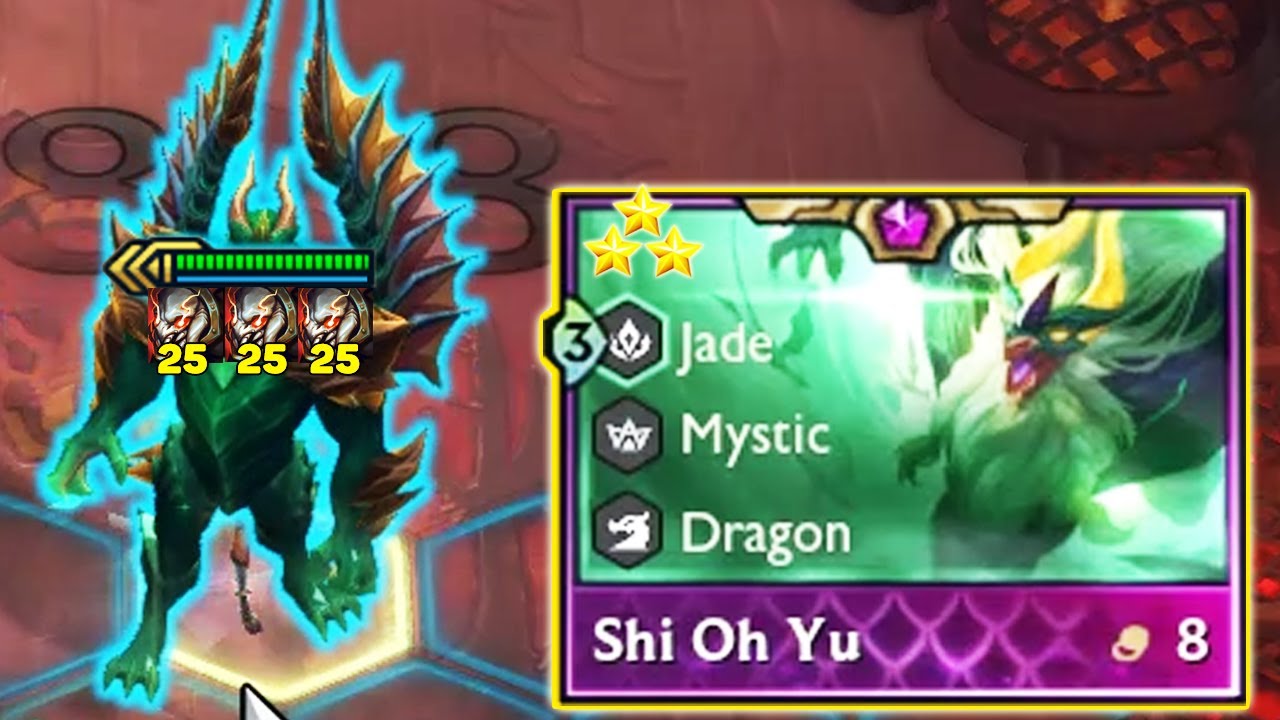 3 Titan&rsquo;s Resolve 3 Star Shi Oh Yu | Real Dragon | TFT SET 7