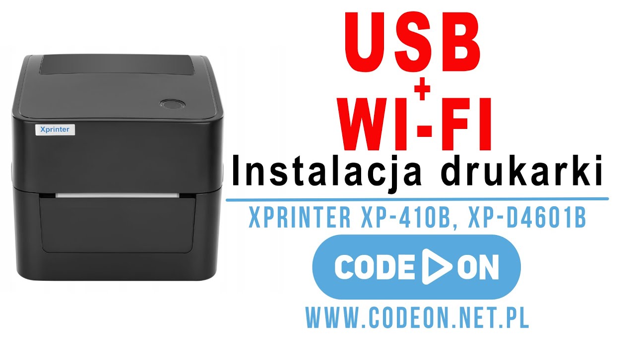 Instalacja drukarki Xprinter USB+WIFI