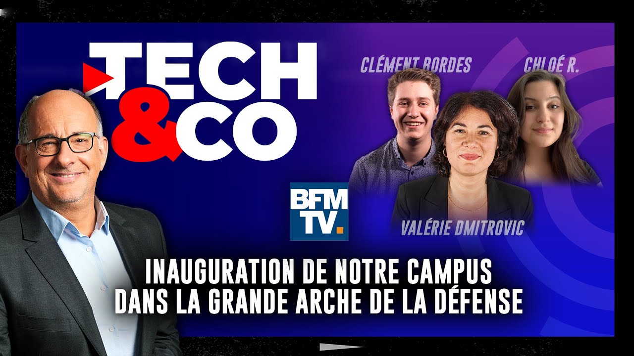 ITW BFM BUSINESS : Inauguration de notre campus dans la Grande Arche de la Défense