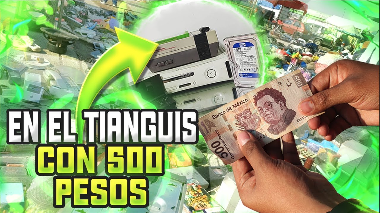 En el Tianguis con $500 pesos mxn (25 USD) | Buscando Videojuegos en EL SALADO