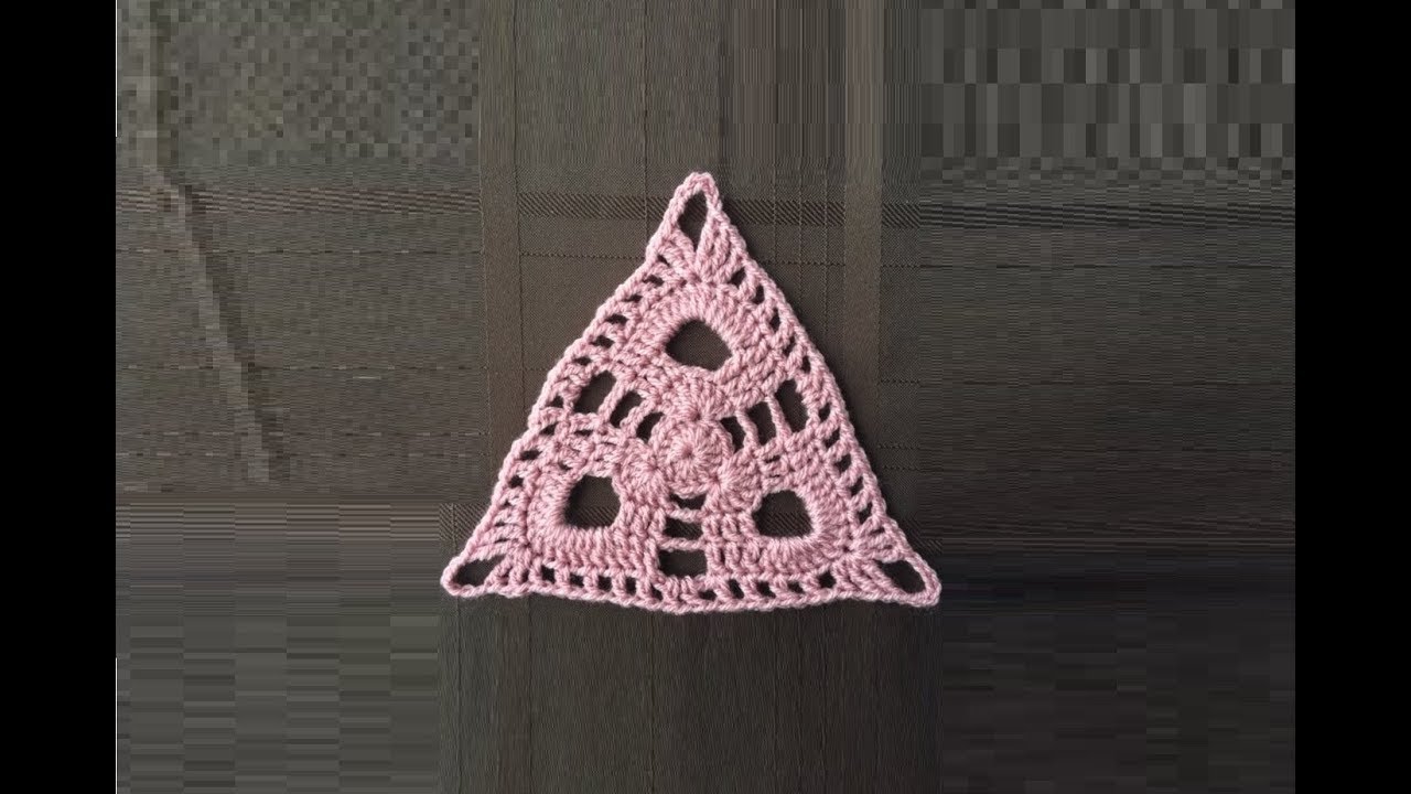 How to Crochet a Triangle Motif Pattern #219│by ThePatternFamily
