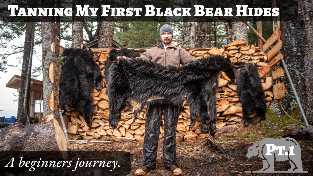 Tanning My First Black Bear Hide – A Total Beginner's Journey!