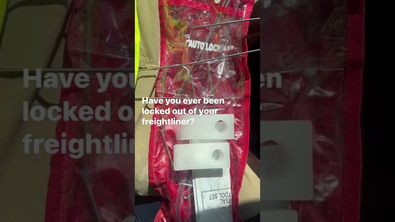 How to use the Emergency Unlock Kit If you locked your keys inside your semi truck