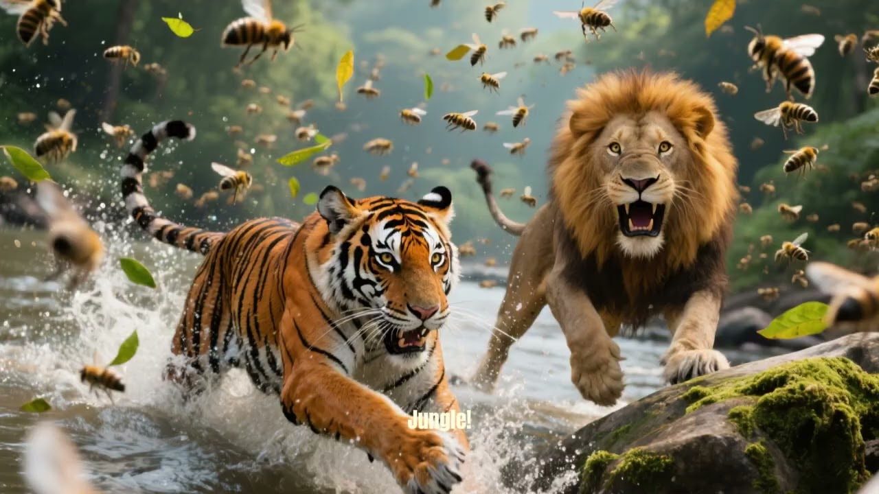 🌟 Tiger & Lion: The Best of Friends! 🌟