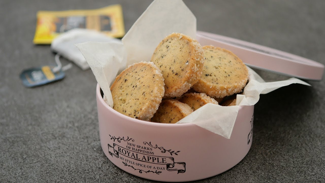 ほろりさくさく♡紅茶のサブレでクッキー缶 | Earl grey Butter Cookies