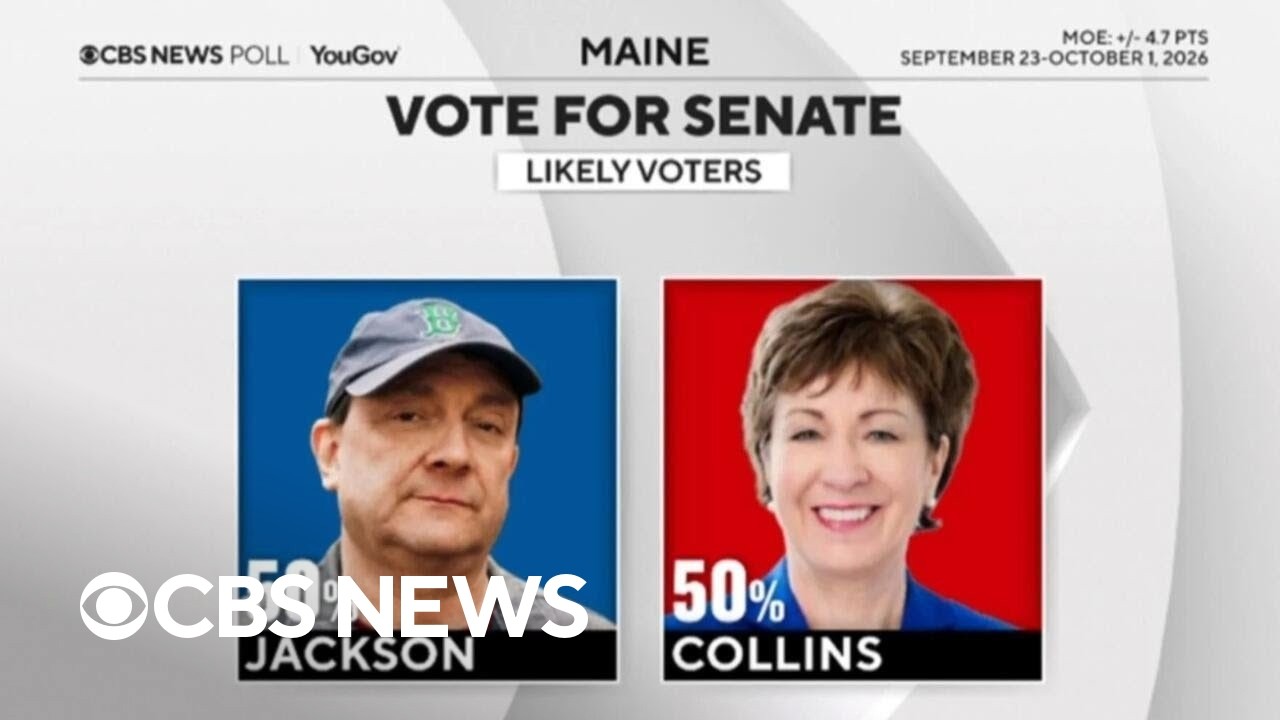 Susan Collins and Troy Jackson tied in new poll as Jeffries praises Democrats' midterm prospects