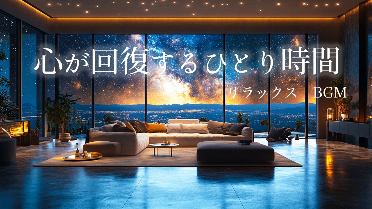 【睡眠BGM】心が回復するひとり時間｜やさしいピアノ｜ヒーリングミュージック｜癒し｜瞑想｜睡眠導入