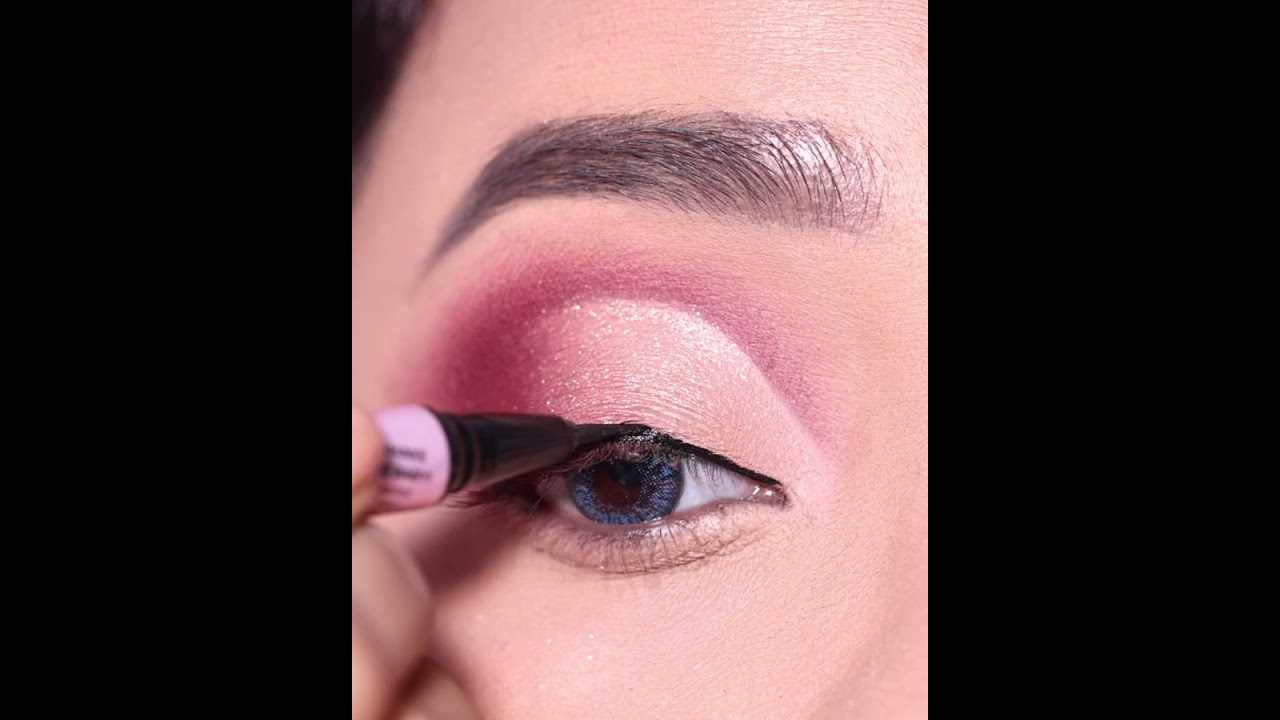 Sparkling Smokey Eyeshadow Tutorial || Simple and Easy Party / Bridal eye Makeup || Shilpa #shorts
