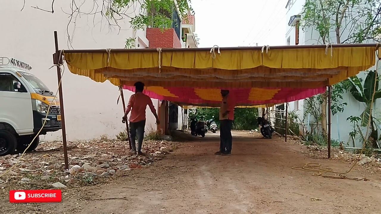 Samiyana panthal and decorators Madurai wedding decoration Low budget decoration house warming party