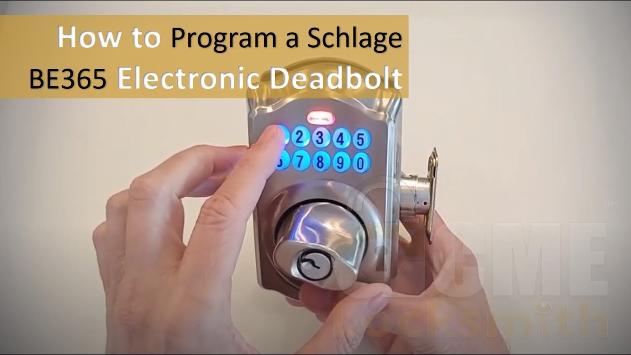 Обзор и программирование электронного замка Schlage BE365 с засовом