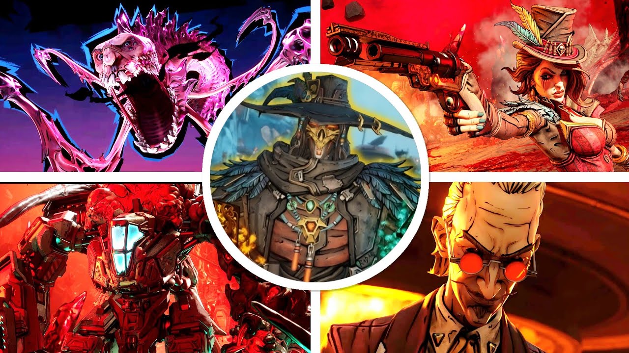 DLC для Borderlands 4: Все битвы с боссами и концовка [4K 60FPS]