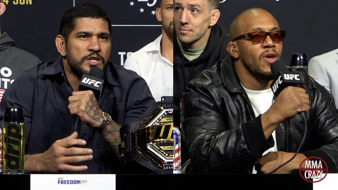 Alex Pereira vs. Ciryl Gane Press Conference Highlights UFC Freedom 250