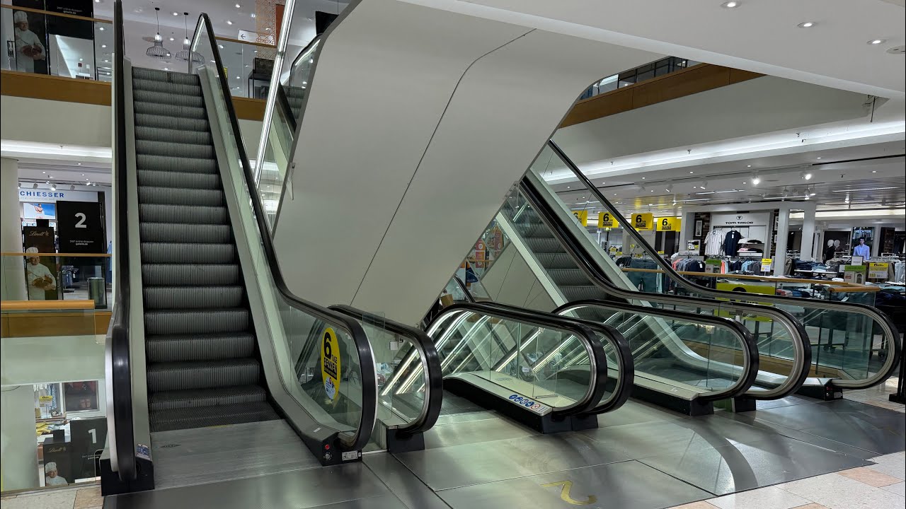 Classics! 16x Escalator ride (12x 1969 Rheinstahl / EK and 4x 1995 O&K) in a German Department store