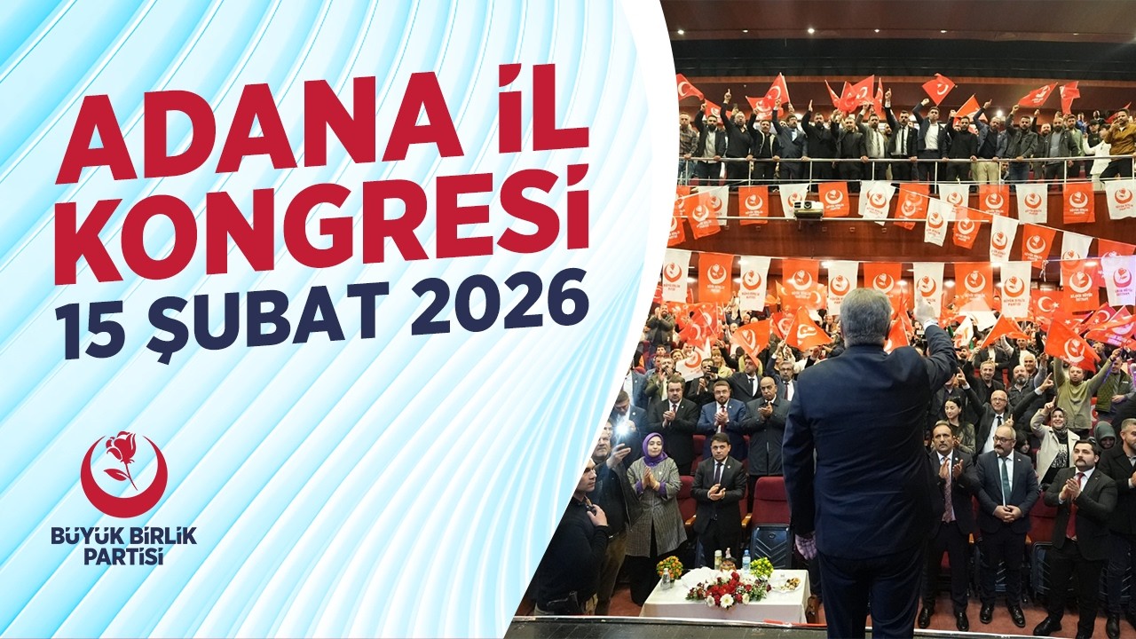 Genel Başkanımız Sayın Mustafa Destici Adana İl Kongresinde Konuşuyor.