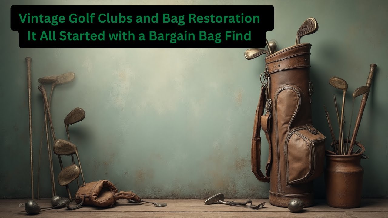 Vintage Golf Clubs and Bag  Restoration - Started with a Bargain Bag Find